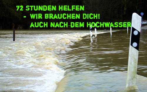 Titelbild zum News-Artikel: 72 Stunden Flutschäden lindern 