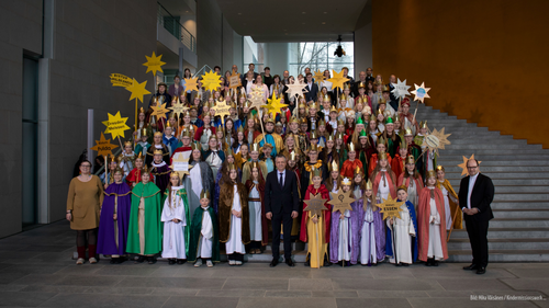Titelbild zum News-Artikel: Sternsinger im Bundeskanzleramt