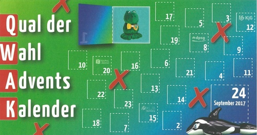 Titelbild zum News-Artikel: QWAK - Qual der Wahl Adventskalender 